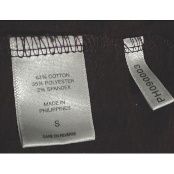 New York & Company Top Round Neck 3/4 Sleeve Purple Textured Small Casual Work - Picture 4 of 4